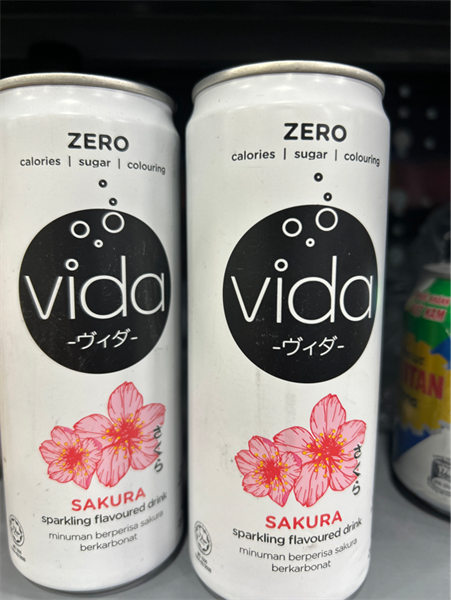BW.S-Nước ngọt. Sparkling Drink Cherry Blossom Flavor Vida 325ml ecp