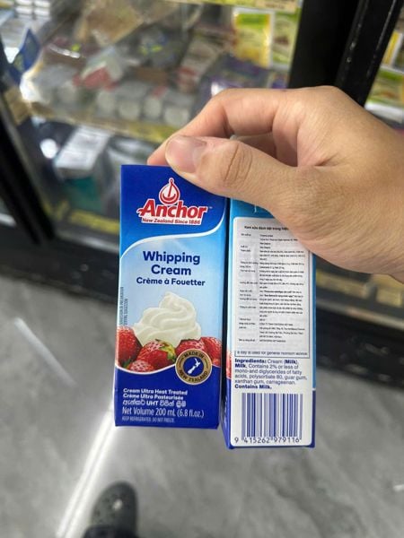 DA.W-Kem sữa. UHT Whipping Cream Anchor 200ml ecp