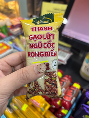 GR.R- Salted Seaweed Brown Rice Cereal Bar Alpuna 18g