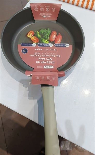 CU-Dụng cụ bếp. Marble-Coated Frying Pan Omi Grey 24cm