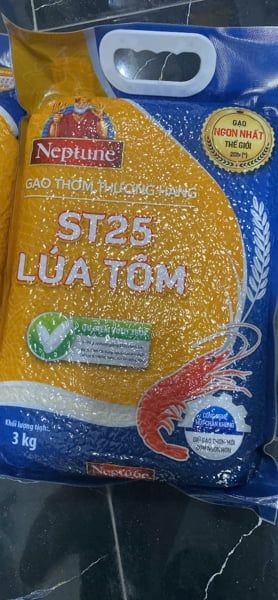 GR.R-Gạo. Premium ST25 Fragrant Shrimp Rice Neptune 3kg