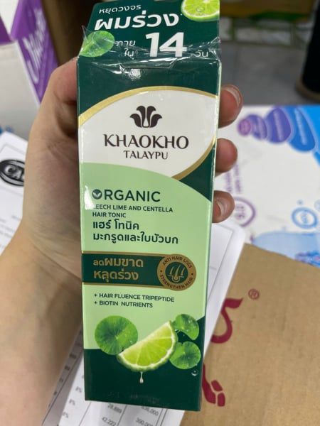 PU-Tiêu dùng. Leech Lime & Centella Organic Hair Tonic Khaokho Talaypu 80ml.