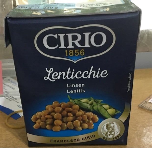 VET- Lentils Beans Cirio 380g