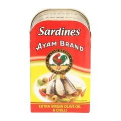 CA- Olive Oil & Chilli Extra Virgin Sardines Ayam Brand 120g