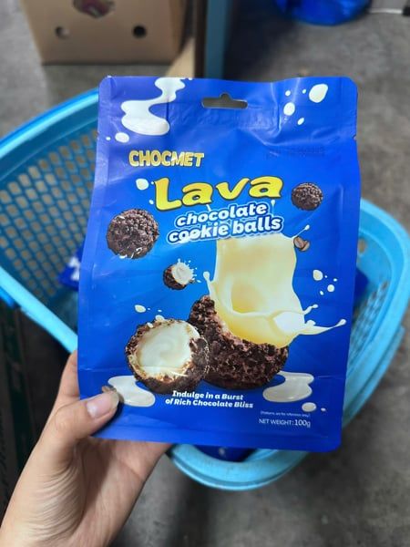 SN.PC-Bánh. Lava Chocolate Cookie Balls Chocmet 100g