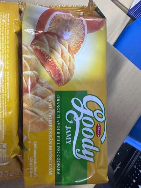SN.PC-Bánh. Jamy Cookies with Orange Jam Filling Goody 120g