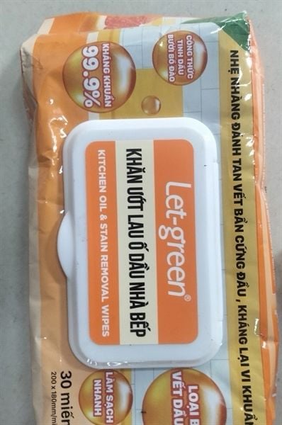 PU-Tiêu dùng. Kitchen Cleaning Wipes Let-Green 30pcs