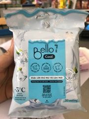 PU- Bello Cool Deodorizing And Cooling Wet Wipes 20Pcs