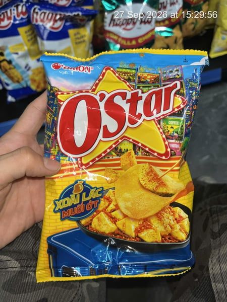 SN-Bánh. Snack Mango Chilli Shake O'Star 28g