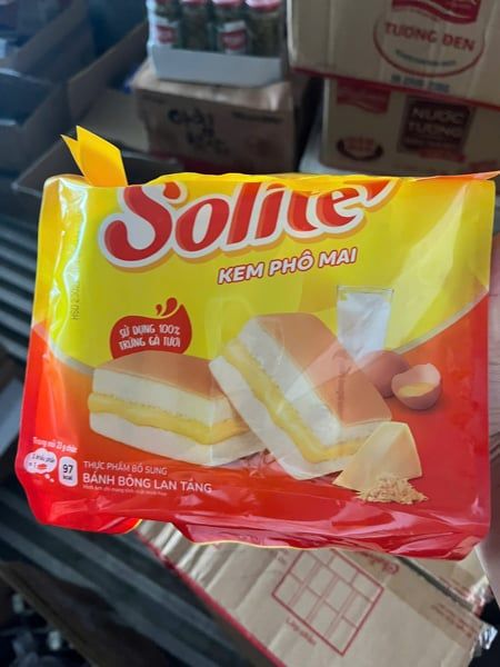 SN.PC-Bánh. Cheese Flavor Sponge Cake Solite 115g (23gx5)