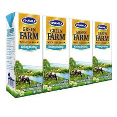 DA.M.F- Plain UHT Fresh Milk Green Farm Vinamilk 180ml