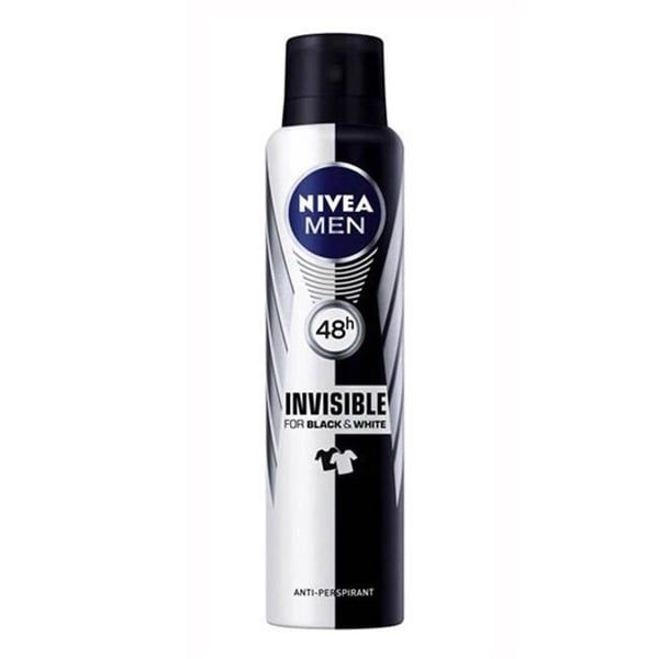 PU-Tiêu dùng. Black & White Invisible Deodorant Spray For Men NIVEA 150ml