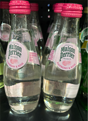 BW.W- Raspberry & Rose Flavor Sparkling Glass Water Maison Perrier 330ml