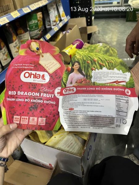 FRD-Trái cây sấy. Dried Red Dragon Fruit Ohla 200g