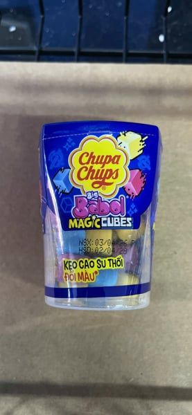 SN.CD-Kẹo. Bubble Gum Magic Cube Chupa Chups 60g