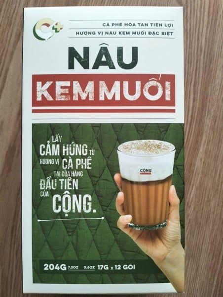 CF- Instant Coffee With Cream & Salt Cộng 204g (17gx12 pack)