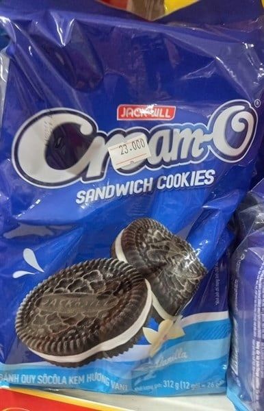 SN.PC-Bánh. Chocolate Sandwich Cookies Vanilla Cream-O 26g (mã lẻ 1 gói)