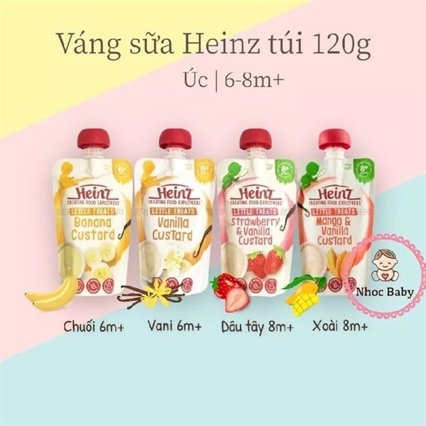 JA-Mứt. Mixed Purée For Babies From 6 Months Vanilla Custard