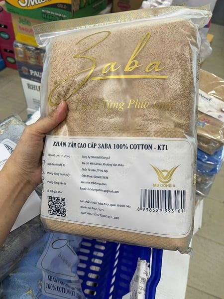 PU-Tiêu dùng. Towel premium 100% cotton Baba 60X120