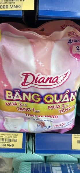 PU-Tiêu dùng. Double Fresh Panty Liners Diana Size L-XL