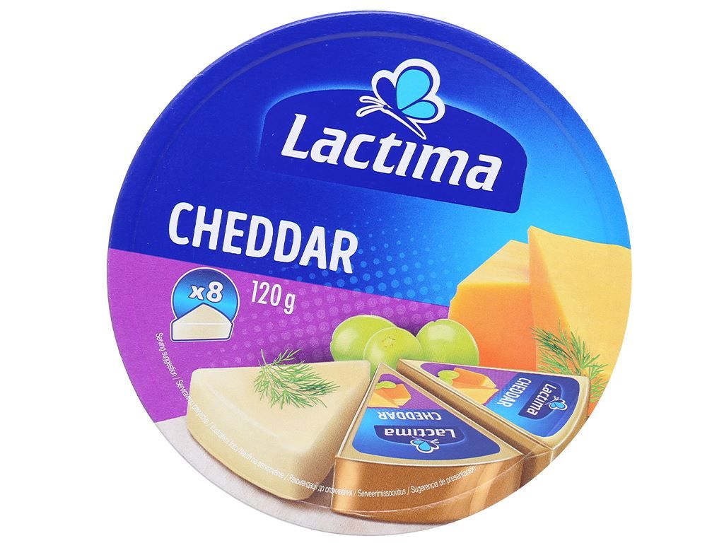 DA.C-Phô mai. Cheddar Cheese Lactima 120g ecp