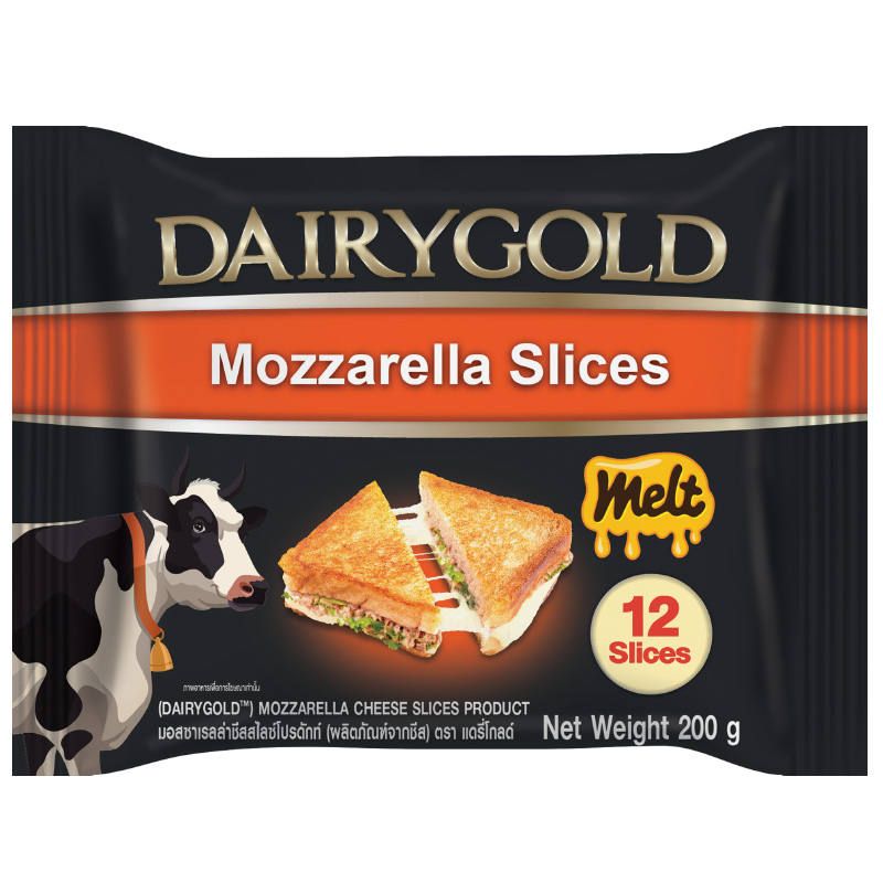 DA.C- Dairy Gold Mozzarella Cheese 12 Slices 200g
