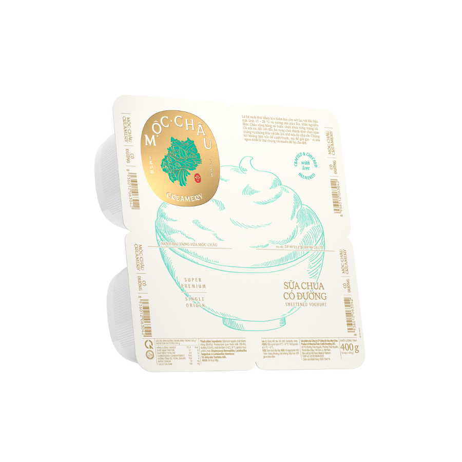 DY-Sữa chua. Sweetened Yogurt Creamery Mộc Châu 100g ecp