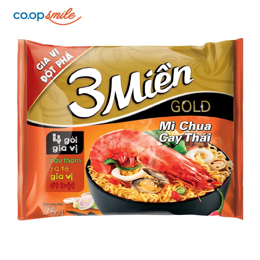 Mì Reeva 3MIEN chua cay thái 75g
