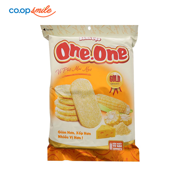 Bánh gạo ONE ONE phô mai ngô 118g