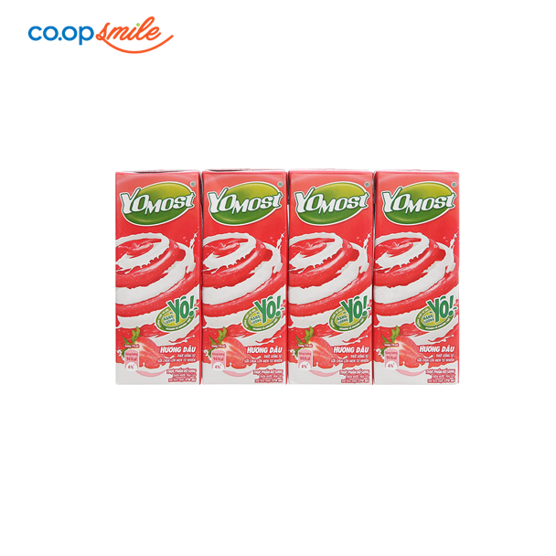 Yomost sữa chua dâu lốc 4x170ml