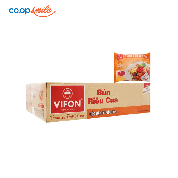 Bún riêu cua Vifon thùng 30 gói x 80g