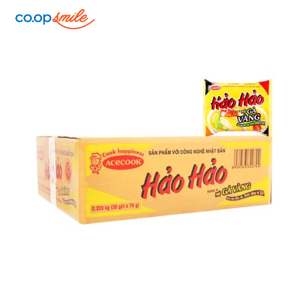 Mì Hảo Hảo vị mì gà vàng thùng 30 góix74g