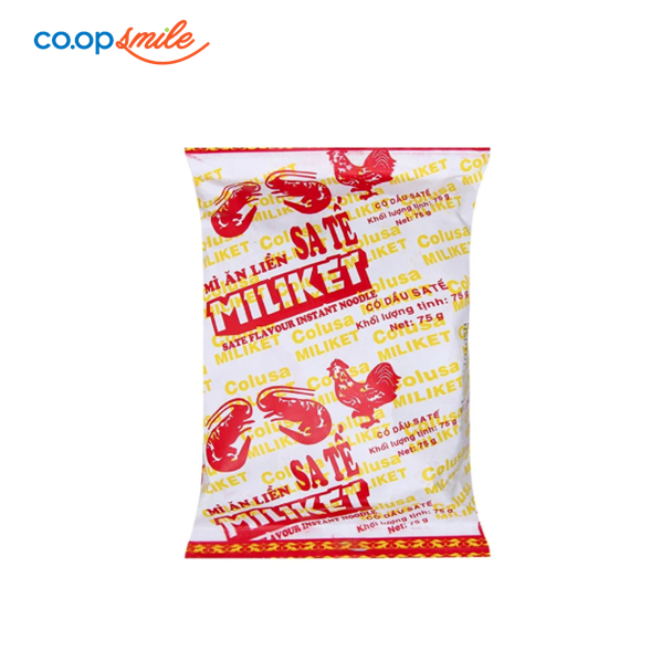 Mì MILIKET vị sate gói 75g
