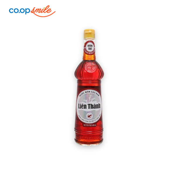 Nước mắm cao cấp Liên Thành nhãn bạc chai thủy tinh 40N 600ml