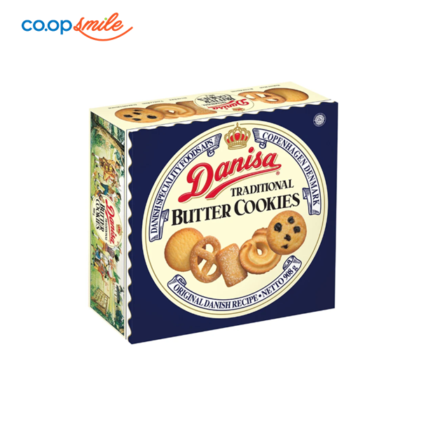 Banh quy bơ DANISA hộp thiếc 908g