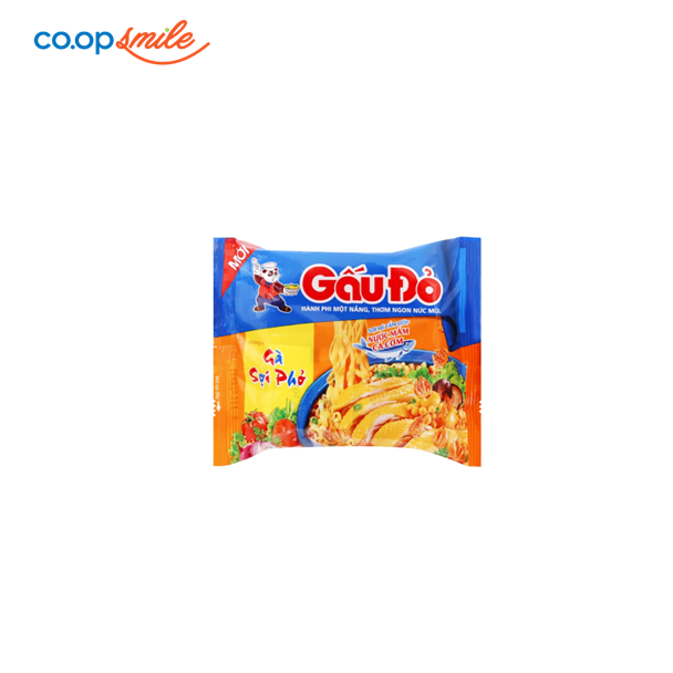 Mì Gấu Đỏ vị gà sợi phở gói 63g