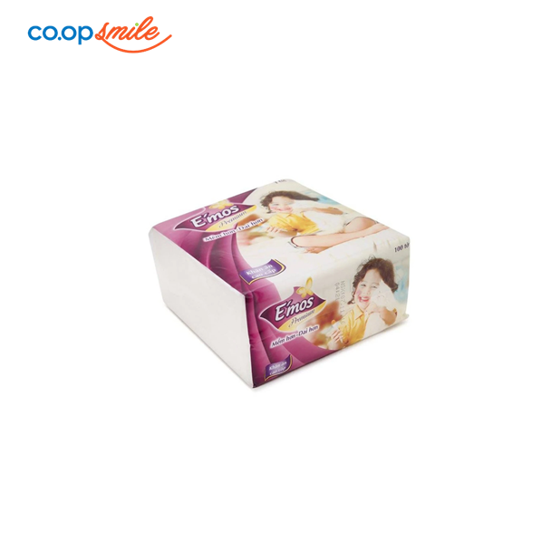 Khăn ăn E’Mos Premium 33 x 33cm 1L - 100 miếng