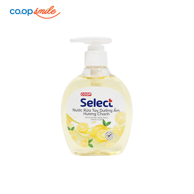 Nước rửa tay hương chanh Co.op Select 510g