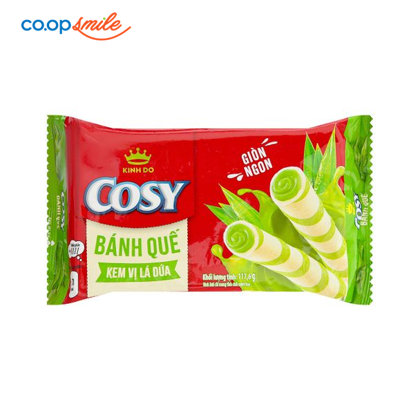 Bánh quế COSY kem lá dứa gói 117.6g