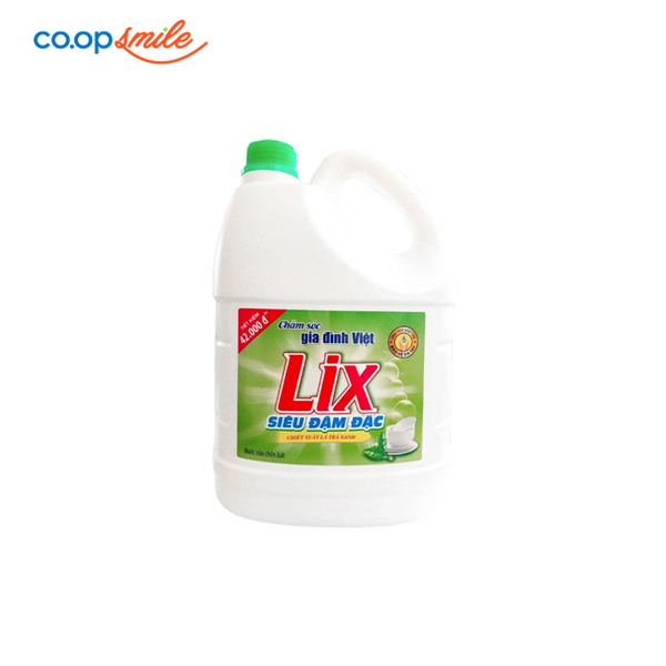 Nước Rửa Chén LIX trà xanh 4kg