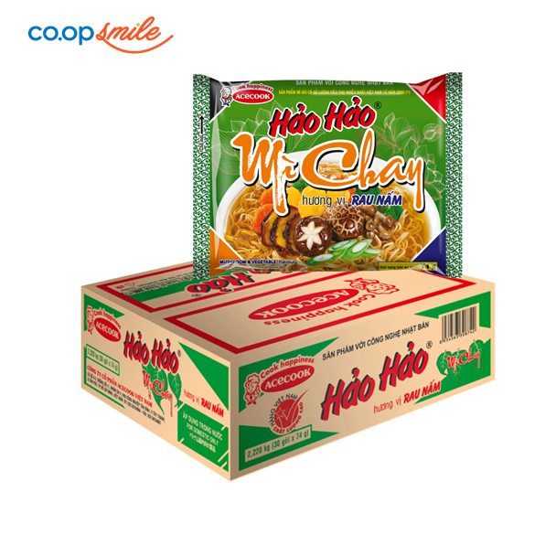 Mì Hảo Hảo chay thùng 30 góix74g