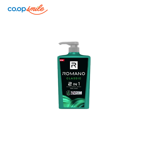 Sữa tắm gội Romano 2in1 Classic 650g