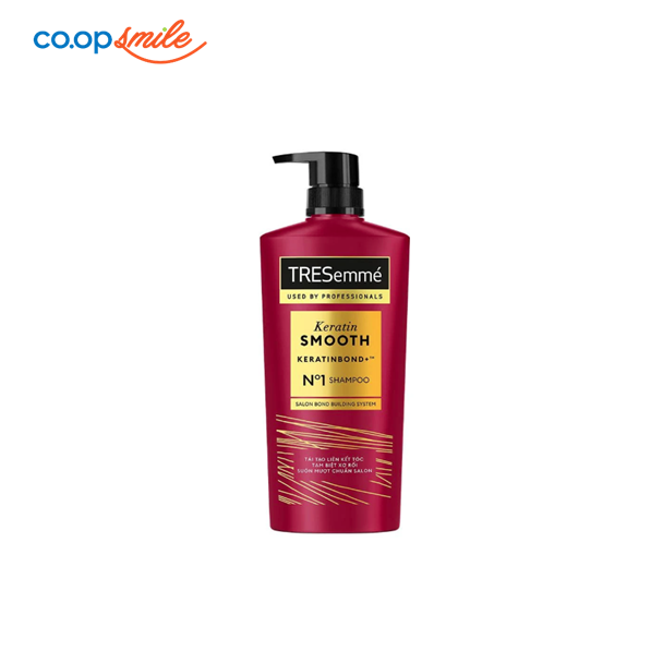 Dầu gội Tresemmé Keratin tóc khô vào nếp suôn mượt 640g