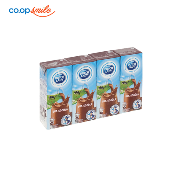 Sữa tiệt trùng Dutch Lady  soco hộp giấy 4x180ml