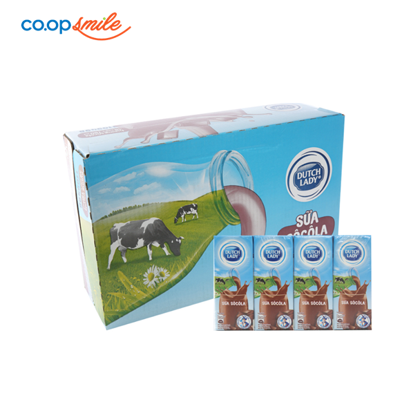 Sữa tiệt trùng Dutch Lady  soco hộp giấy 48x180ml