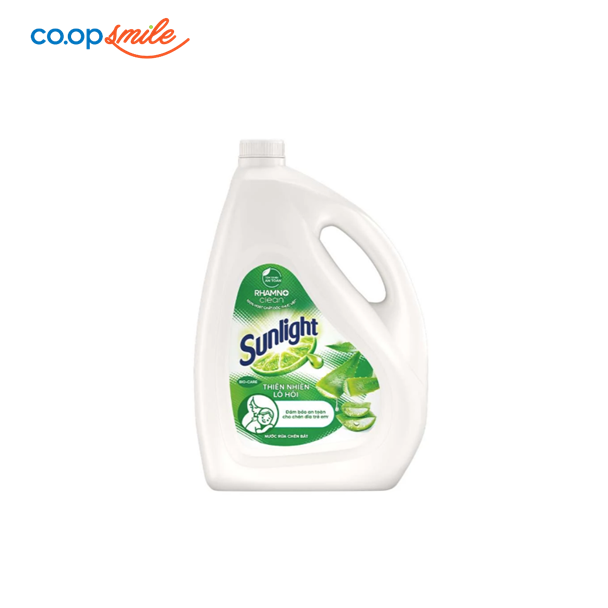 Nước Rửa Chén Sunlight Thiên Nhiên Muối & Lô hội 3.6kg