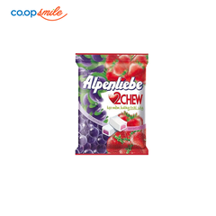 Kẹo mềm ALPENLIEBE 2 chew nho dâu gói 84g