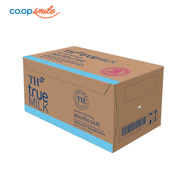 Sữa tươi tiệt trùng TH nguyên chất thùng 48x220ml