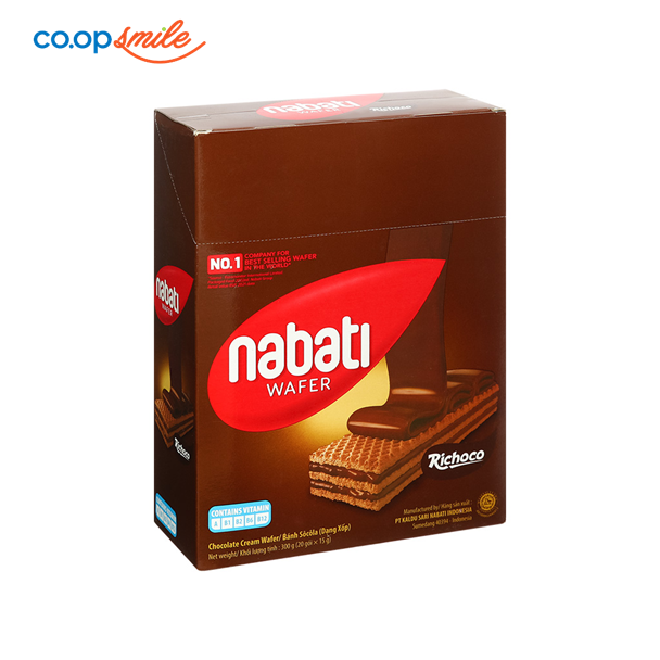 Bánh xốp NABATI RICHOCO soco hộp 20x15g