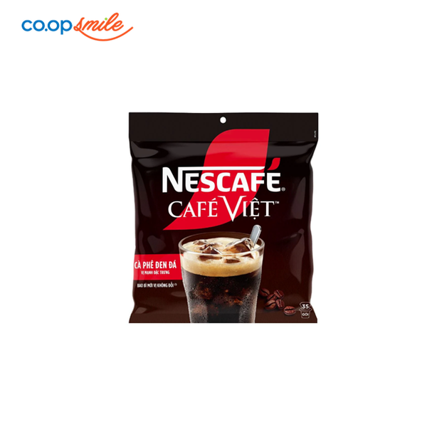 Cà phê đen 2 trong 1 Nescafé Cafe Việt bịch 35 gói x 16g
